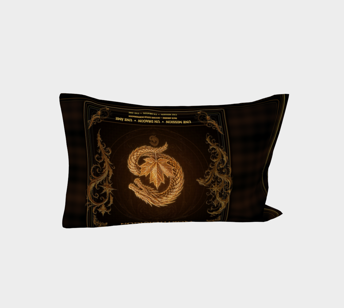 NorthDragon — Taie Héritage Noir & Or